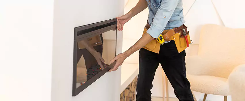 Metal Fireplace Installation in Pickering, Ontario