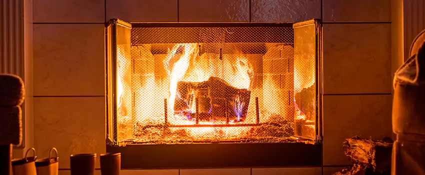 Mendota Hearth Landscape Fireplace Installation in Pickering, Ontario