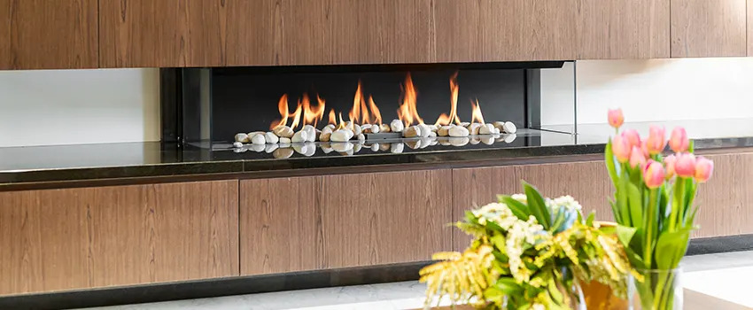 Double-height Fireplace Design Refurbishment in Pickering, Ontario